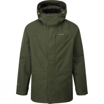 Chaquetas Craghoppers Ashton Long IA Hombre - Verde Oliva - Chile IWB238407